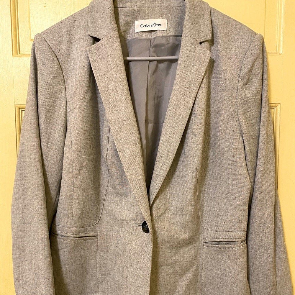 Calvin Klein Grey Suit Jacket